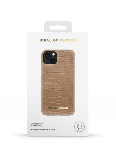 Atelier Case iPhone 15PL Camel Croco