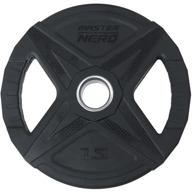 Master Fitness Nero Rubber Plate, Viktskivor gummerade 15 kg