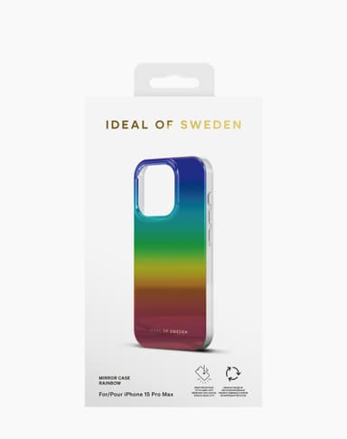 Mirror Case iPhone 15PM Rainbow