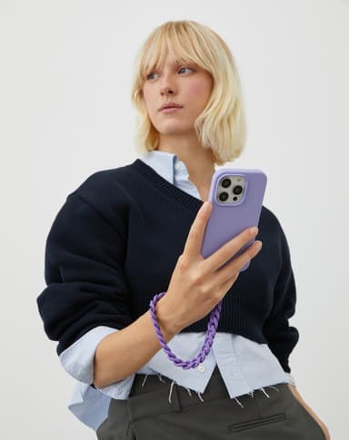 Silicone Case iPhone 15PL Purple