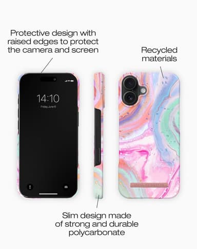 Printed Case iPhone 16PL Pastel Marble