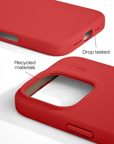Silicone Case iPhone 16PM Red