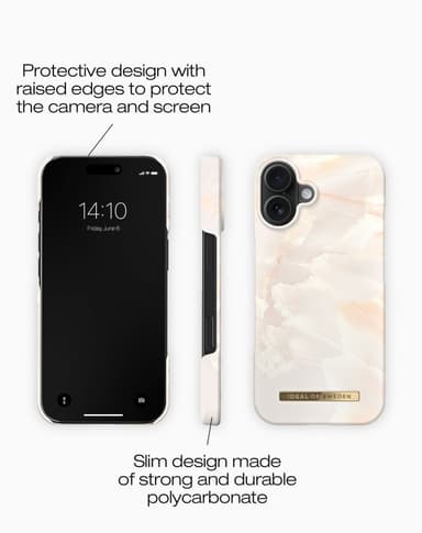 Printed Case MagSafe iPhone 16PL Rose Pearl Marble
