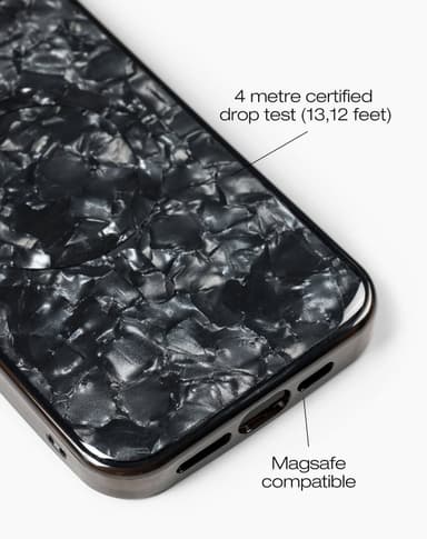 Pearlised Case MagSafe iPhone 15PM Black