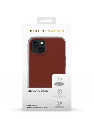 Silicone Case iPhone 15PL Dark Amber