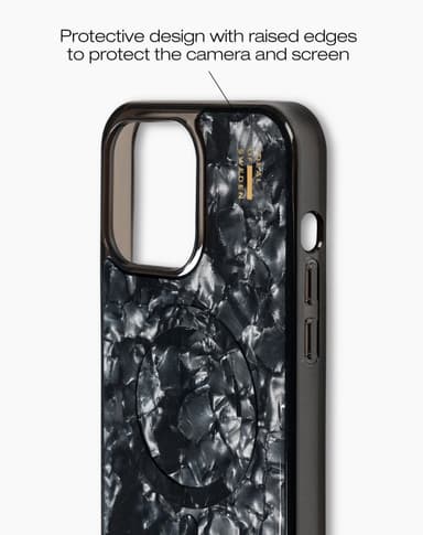 Pearlised Case MagSafe iPhone 15PM Black