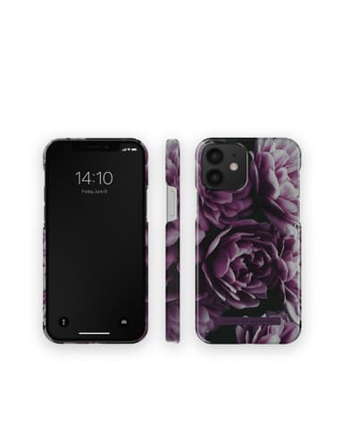Printed Case iPhone 12/12P Deep Purple Bloom