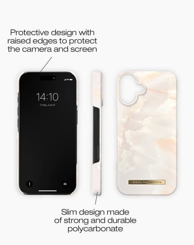 Printed Case MagSafe iPhone 16PL Rose Pearl Marble
