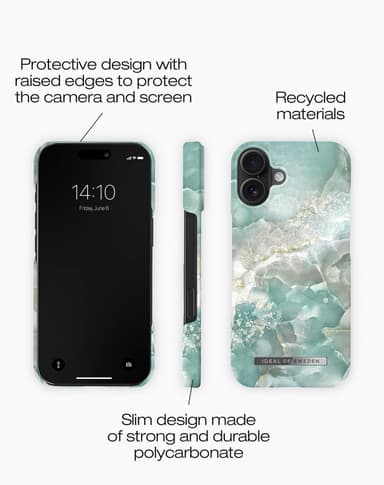 Printed Case iPhone 16PL Azura Marble