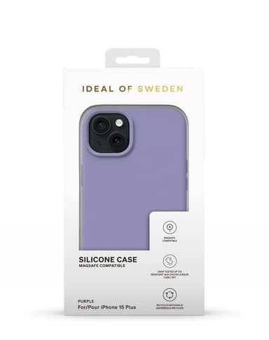 Silicone Case MagSafe iPhone 15PL Purple