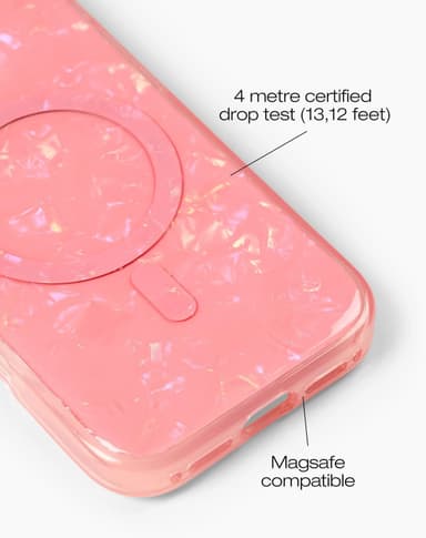 Pearlised Case MagSafe iPhone 16PR Pink