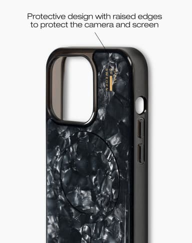 Pearlised Case MagSafe iPhone 15PR Black
