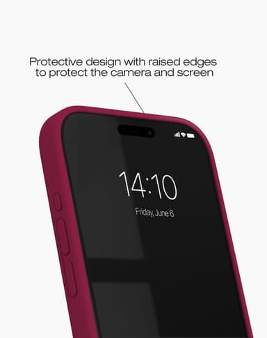 Silicone Case MagSafe iPhone 15PM Cranberry
