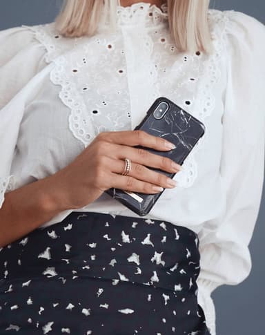 Printed Case iPhone 11PM/XSM Black Marb