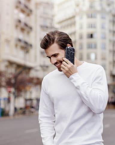 Printed Case iPhone 11PM/XSM Black Marb