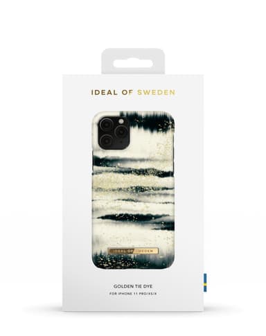 Printed Case iPhone 11P/XS/X Golden Tie Dye