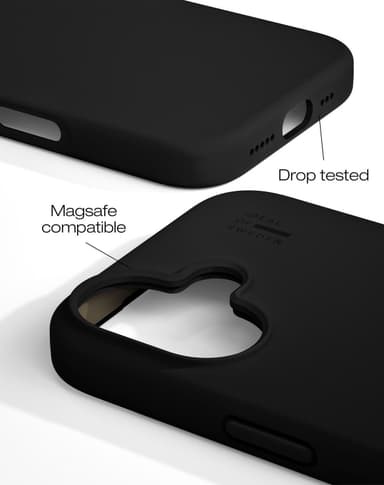 Silicone Case MagSafe iPhone 16PL Black