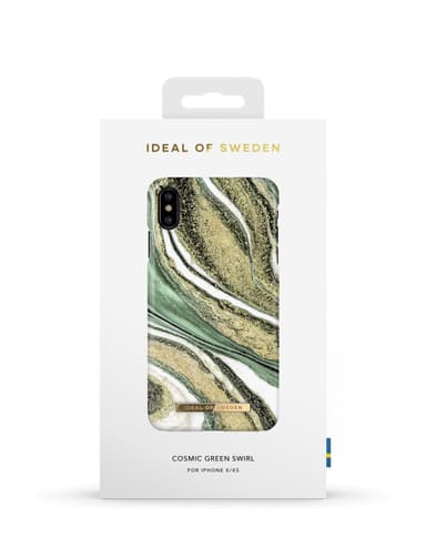Printed Case iPhone X/XS Cosmic Green Swirl