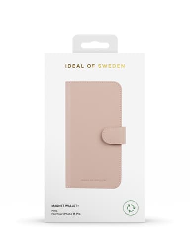Magnet Wallet+ MagSafe iPhone 15PR Pink