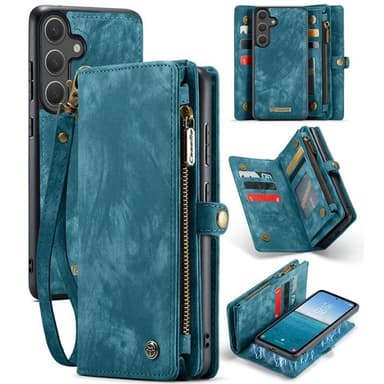 CaseMe mobilfodral 008 8-kort Samsung Galaxy S25 Plus - Blå