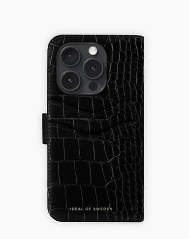 Magnet Wallet+ iPhone 15PR Black Croco