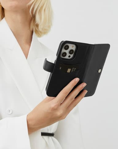 Magnet Wallet+ MagSafe iPhone 16PL Black