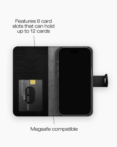 Magnet Wallet+ MagSafe iPhone 15 Black