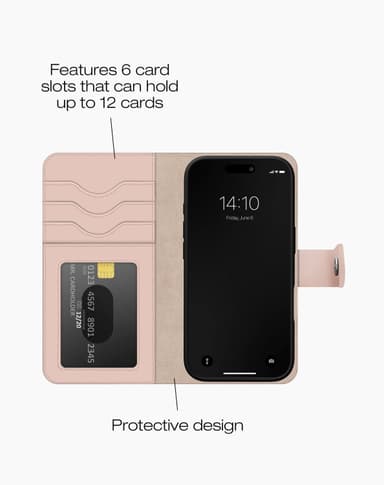 Magnet Wallet+ iPhone 16PL Pink