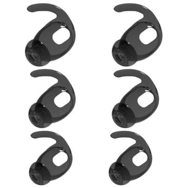 3-par TPE Ear Hooks Airpods (Gen4) - Svart