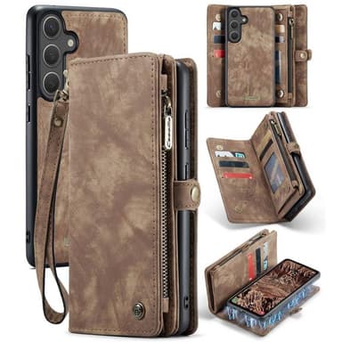 CaseMe mobilfodral 008 8-kort Samsung Galaxy S25 Plus - Brun