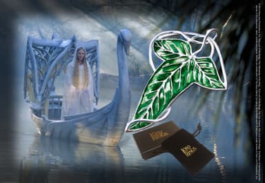 Noble Collection Lord of the Rings halsband (Elven Leaf brosch)