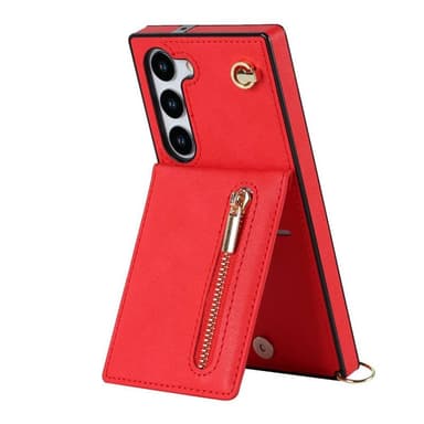 Zipper necklace case Samsung Galaxy S25 Plus - Röd
