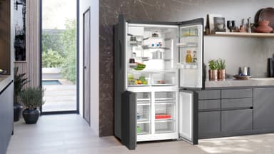 Siemens French Door Kyl/Frys KF96DPXEA (Svart rostfritt stål)