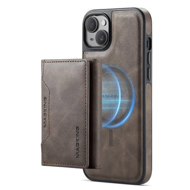 DG-Ming Magking K2 2i1 fodral iPhone 15 Plus - Coffee