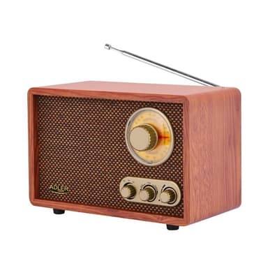 Adler retro Bluetooth-högtalare med FM/AM-radio