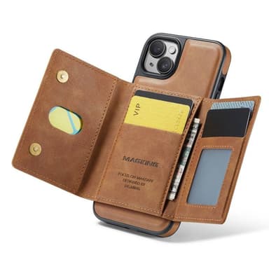 DG-Ming Magking K2 2i1 fodral iPhone 13 - Brun