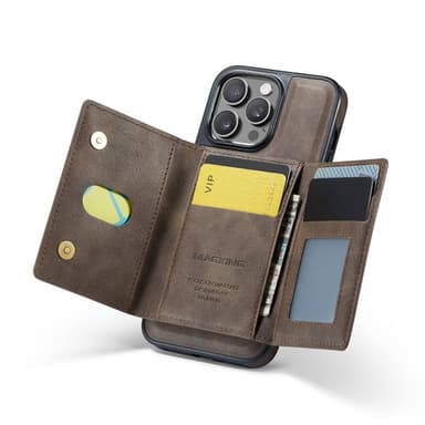 DG-Ming Magking K2 2i1 fodral iPhone 15 Pro - Coffee