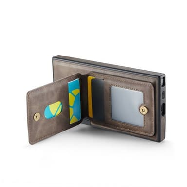 DG-Ming Magking K1 2i1 fodral Samsung Galaxy S23 Ultra - Coffee