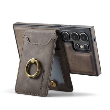DG-Ming Magking K1 2i1 fodral Samsung Galaxy S23 Ultra - Coffee