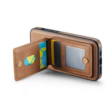 DG-Ming Magking K1 2i1 fodral iPhone 15 - Brun