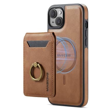 DG-Ming Magking K1 2i1 fodral iPhone 15 - Brun