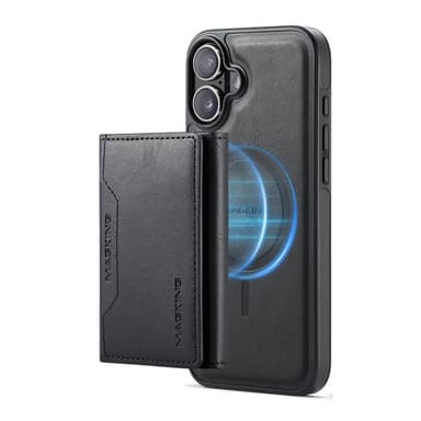 DG-Ming Magking K2 2i1 fodral iPhone 16 - Svart