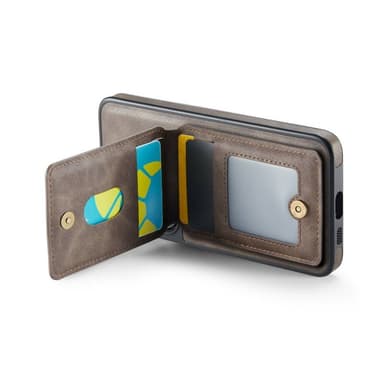 DG-Ming Magking K1 2i1 fodral Samsung Galaxy S24 Plus - Coffee