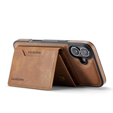 DG-Ming Magking K2 2i1 fodral iPhone 16 - Brun