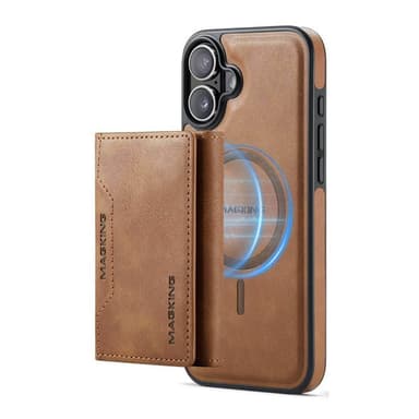 DG-Ming Magking K2 2i1 fodral iPhone 16 - Brun