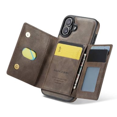 DG-Ming Magking K2 2i1 fodral iPhone 16 - Coffee