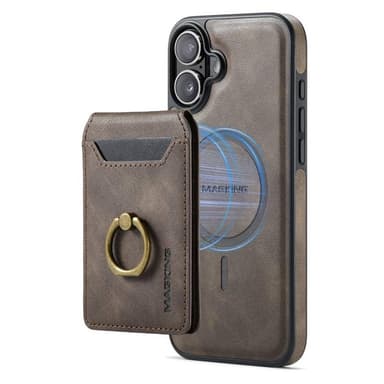 DG-Ming Magking K1 2i1 fodral iPhone 16 Plus - Coffee
