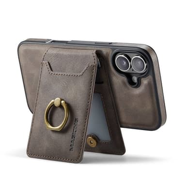 DG-Ming Magking K1 2i1 fodral iPhone 16 Plus - Coffee