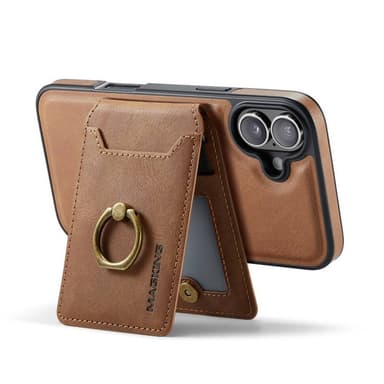 DG-Ming Magking K1 2i1 fodral iPhone 16 - Brun