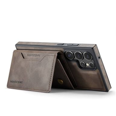 DG-Ming Magking K2 2i1 fodral Samsung Galaxy S23 Ultra - Coffee